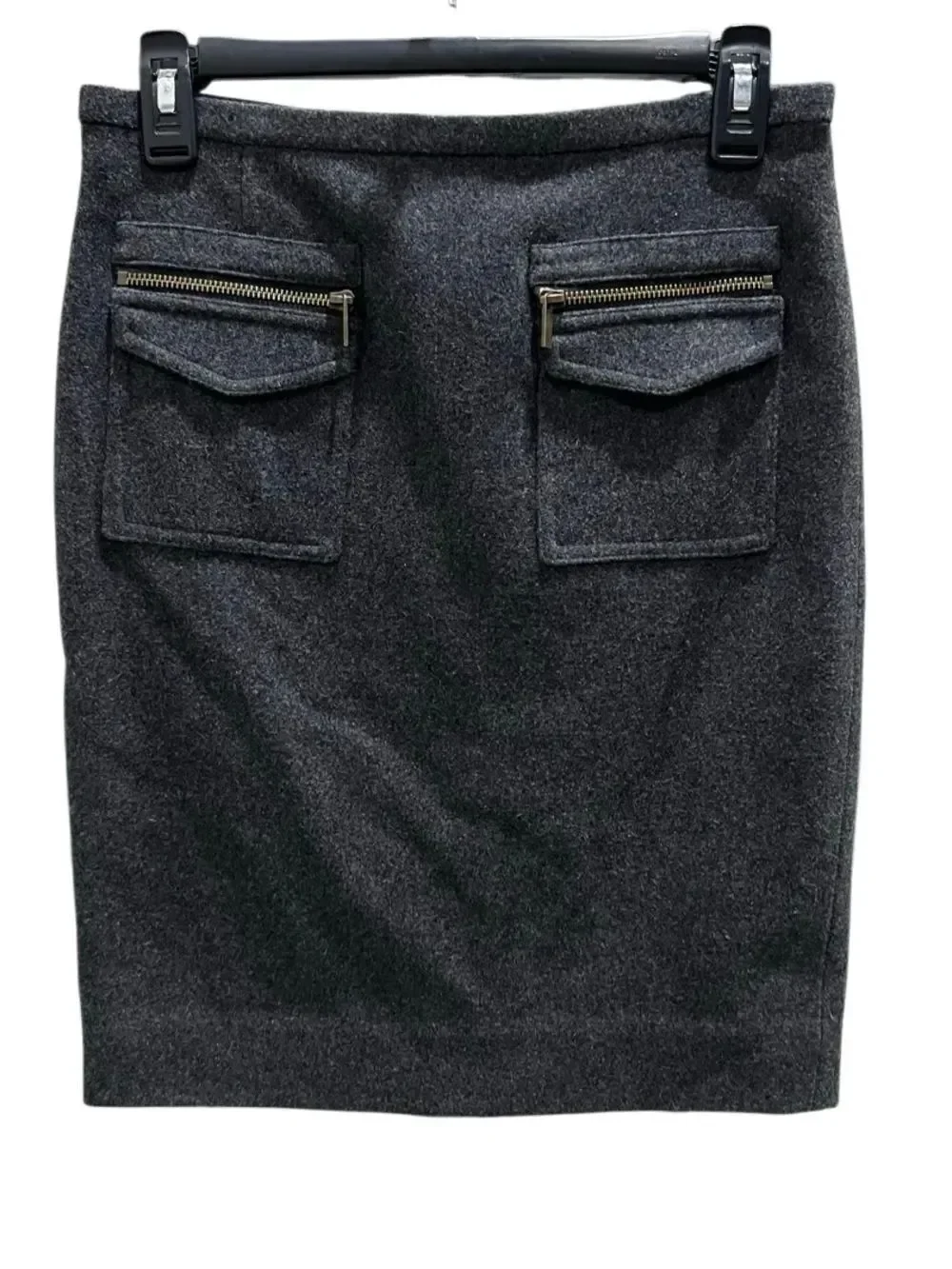 J.Crew Wool Pencil Skirt Charcoal Grey Size 0